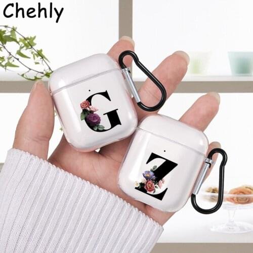Fashion Letters Soft Silicone Case for Apple Airpods 1 2 Shockproof Bluetooth Wireless Box Headphone Earphone Protection Cover