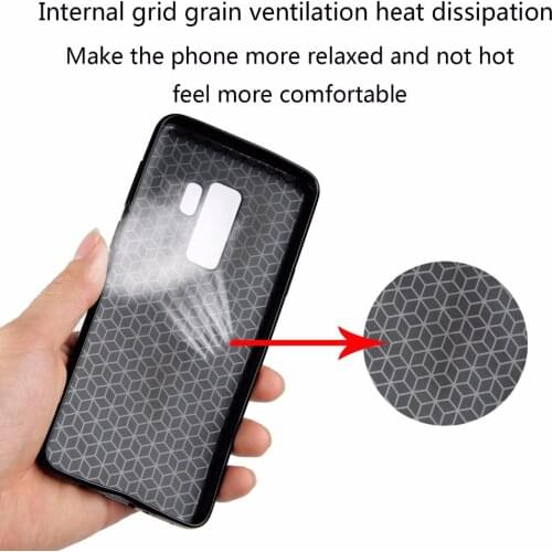 Carbon fiber phone soft shell TPU phone shell for Samsung Galaxy S9 S8 plus Anti-sweaty hands cases for samsung Galaxy S7 6 edg