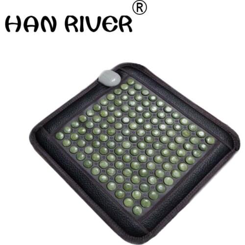 Jade natural heating office chair cushion cushion breathable far-infrared electric physiotherapy pad buttock cushion