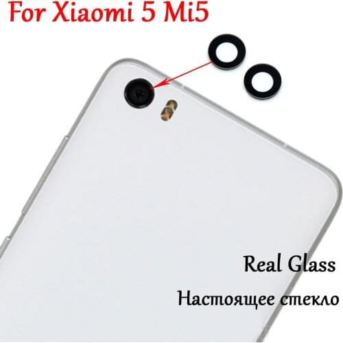 2PC 100% New Original Rear Back Camera Glass Lens Cover with Adhesive For Xiaomi 5 Mi 5 Mi5 M5 Fast Ship