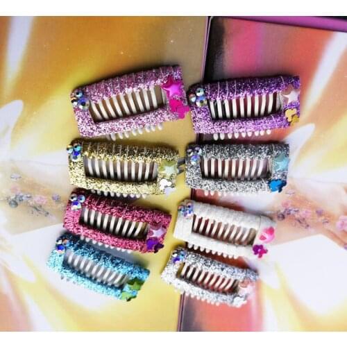 New Handmade Pet hairpin BB clip Headdress Teddy Yorkshire BB comb clip Pet accessories 20pcs