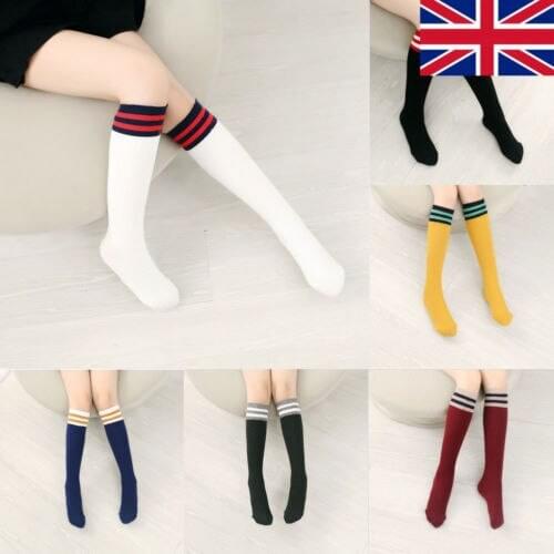3-12T Baby girl stockings winter Children Girls Infant Toddler Stripe stockings tights Soft Cotton Knee High Hosiery Leg Clothes