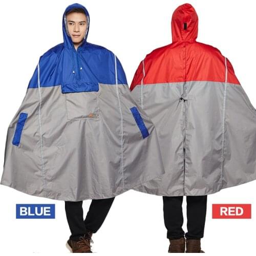 Raincoat Women/Men rain suit Outdoor Rain Poncho Reflective Design Cycling Climbing Hiking Travel rainwear with rain hat