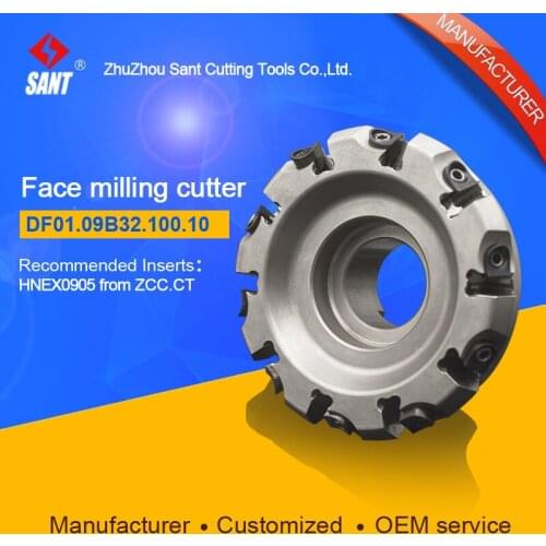 Applicable inserts FMD02-100-B32-HN09-10 indexable milling tools face milling cutter DF01.09B32.100.10