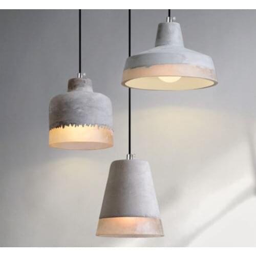 Industrial wind chandelier retro nostalgic cement light bar bar creative personality restaurant lighting