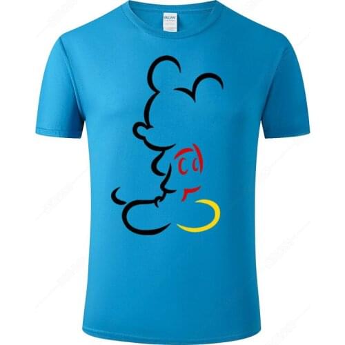Disney Mickey T-shirt mens and womens cotton shirt 2021 summer short sleeve Fashion hot trend Asian sizes