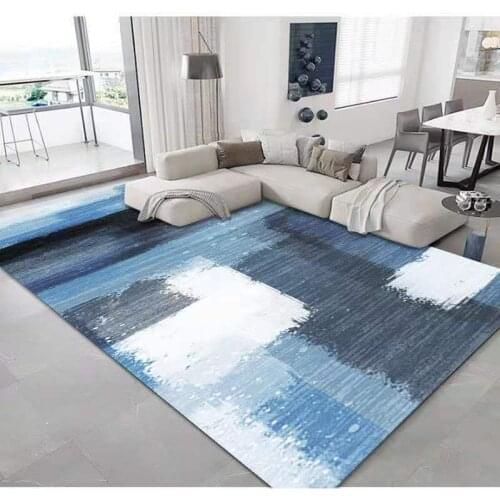 Modern Living Room Rugs Home Room Decor Nordic Abstract Pattern Bedroom Decoration Carpet Large Area Customizable Size Fur Rug