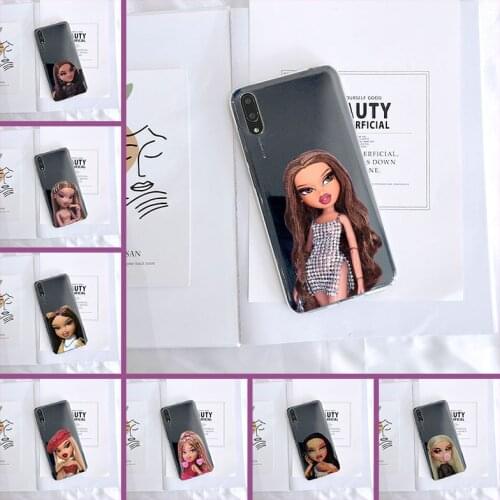Back Cover For Huawei Y6 Y7 Y9 Prime Pro 2019 Soft Silicone Barbie Doll Cute Girl Case For Huawei Y5 Y6 Y7 2019 Phone Case