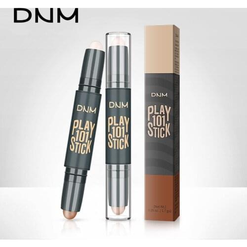 1 Double-Head Concealer Stick Highlight Shadow Pen Contour Pen Color Lifting Liquid Foundation Female Facial Contour Makeup Tool