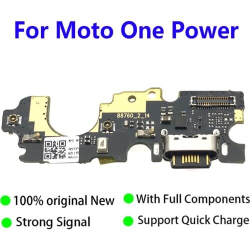 10Pcs USB Charging Dock Port Connector Charger Board Flex Cable With Microphone For Motorola Moto One Power XT1942-1 P30 Note