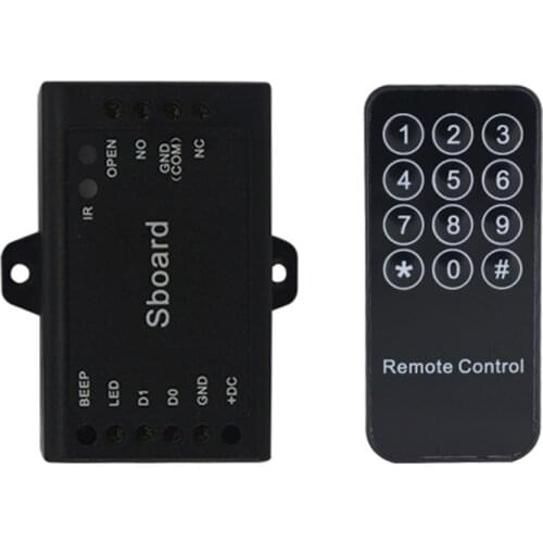 12vdc Sboard Mini Single Door lock Controller Single door Access Controller Connect for proximity keypad Reader Wiegand 26~37