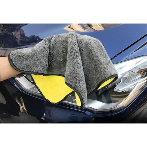3pcs Car Wash Microfiber Towel Ultra-absorbent Strong Thick Cleaning Door Window Care Drying Cloth 38x45cm