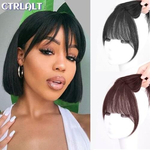 3D Bangs Invisible Seamless Head Hair Straight Hair Air Bangs Head Overhead Natural Invisible Replacement Cover White Hair