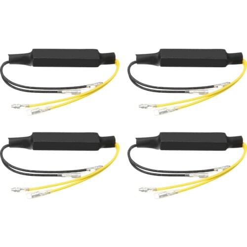 4Pcs Universal Motorcycle LED Turn Signal Indicator Load Resistor Flasher Light Decoding Resistor For Yamaha/Honda/Suzuki