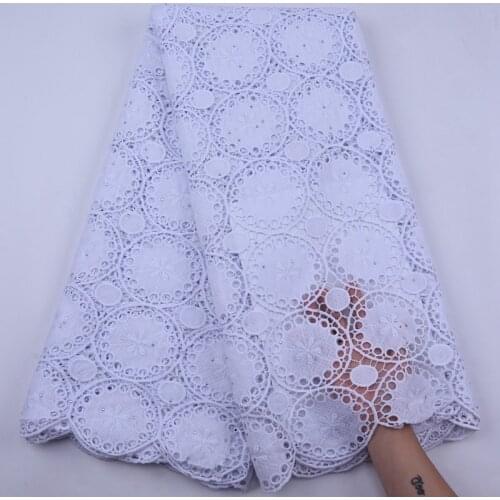 African Pure White Guipure Lace Fabric 2020 High Quality Lace Net Nigerian Cord Lace Fabric Water Soluble Lace For Dress S1920