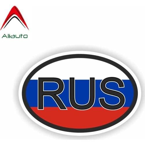 Aliauto Creative Decoration Car Sticker Reflective Russia Country Code Decal for Motorcycles Honda Toyota PVC,11cm*7cm