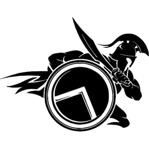 Car Stickers Decor Motorcycle Decals Roman Soldier Warrior Decorative Accessories Creative Sunscreen Waterproof PVC,14cm*10cm