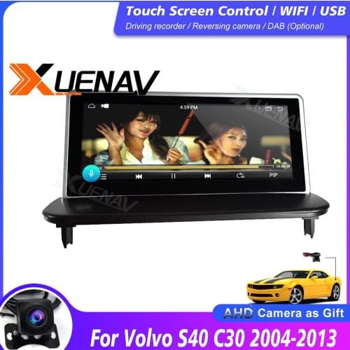 For Volvo S40 C30 Car 2004-2013 Stereo Multimedia Video Player Car DVD GPS Navigation Touch Screen With carplay For Volvo