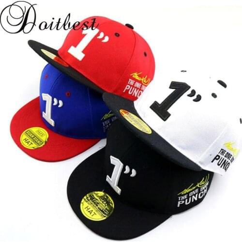Doitbest 2 to 8 Years old Children Baseball Cap summer Spring Hip Hop hats kids Sun Hat Number 1 Boys Girls snapback Caps