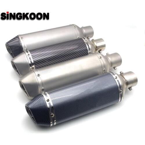 For Honda CBR 600RR Hornet 1000RR 125R 250R 51mm Motorcycle Exhaust Pipe Moto GP Escape Exhaust Scooter Sport Exhaust