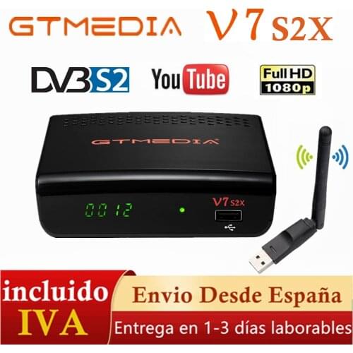 Hot DVB-S2 GTMEDIA V7 S2X 1080P HD Support USB WIFI FTA Decoder Satellite TV Receiver gtmedia v7 s2x Media TV Box DVB-S2X