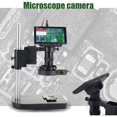 HAYEAR 100X Zoom Lens with LCD Screen 16MP 4K HDMI USB Digital Microscope Camera for Mobile Mobile Phone Repair PCB Soldering