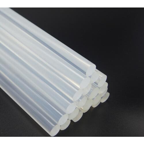5PCS Hot Melt Glue Stick 11mm 7mm White Translucent Strong Viscosity Rods for Glue Gun Home DIY Industrial Repair
