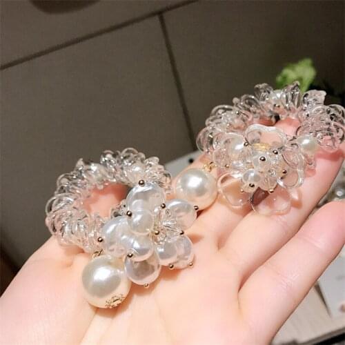 Korean Version Of The Phone Line Hair Ring 2020 New Super Fairy Bead Headdress