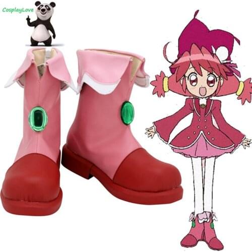 CosplayLove Twin Princesses of the Wonder Planet Gyu Fine Fain Red Shoes Cosplay Long Boots Leather Custom Made