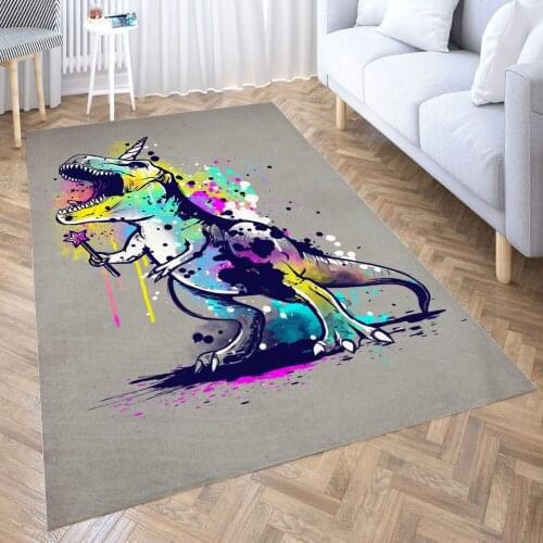 Unicornosaurus rex Carpet for Living Room 3D Anime Cartoon Rug Gamer Teen Room Bedside Lounge Rug Kids Children Floor Mats