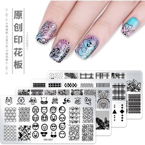 Lace Flower Small Animals Ethnic Nail Art Plate Mandala Geometric Nail Art Stamp Template Printing Mold Nail Tools