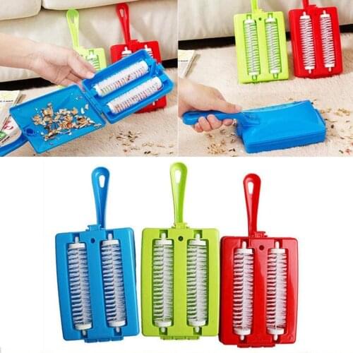 Multi-use Carpet Debris Brush Double Roller Sweepers Sofa Dust Hair Lint Remover Carpet Debris Brush Double Roller Sweepers Sofa