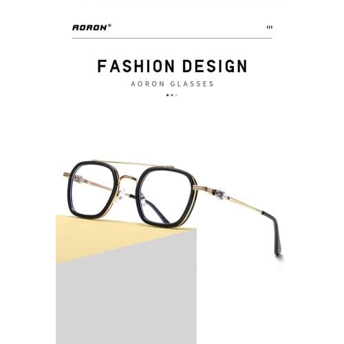 Blue light protection glasses for women, Vintage optical lenses for men, computer glasses, Squre lenses, fashionable glasses