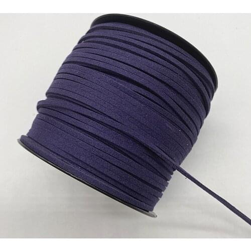 3mm 5yards Flat Faux Suede Braided Cord Korean Velvet Leather Handmade Thread String Rope For DIY Jewelry Making Supplies #13