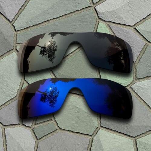 Grey Black&Violet Blue Sunglasses Polarized Replacement Lenses for Oakley Batwolf