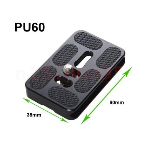 PU-60 Quick Release Plate 1/4 Screw For Benro B0 B1 B2 J1 N1 Tripod ball head Arca Swiss With Tracking number