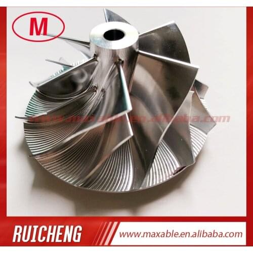 RHF5 reverse 41.80/54.00mm 6+6 blades high performance Turbo Billet/milling/aluminum 2618 compressor wheel