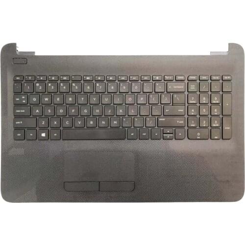US Laptop keyboard For HP TPN-C125 TPN-C126 HQ-TRE with black palmrest Upper cover With touchpad