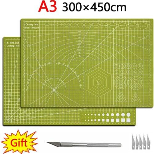 Thickening A3 Green Multifunction Pvc Self Healing Cutting Mat Cutting Pad Board Cutter Knife DIY Craft Tool Office Supplies