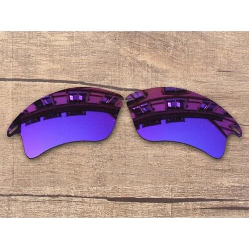 Vonxyz Violet Mirror Polarized Replacement Lenses for-Oakley Fast Jacket XL Frame