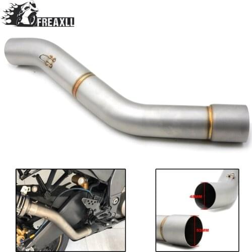 Motorcycle Middle Mid Exhaust Pipe Mid Pipe Connecting Link Pipe For kawasaki ZX10R ZX-10R ZX 10R 2008 2009 2010