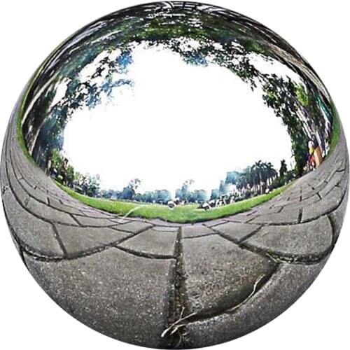 Stainless Steel Mirror Polished Sphere Hollow Round Ball Outdoor Garden Ornaments Garden Statues