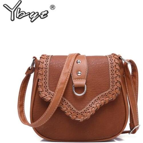 YBYT brand 2018 new knitting satchel hotsale vintage joker women shopping coin purse ladies shoulder messenger crossbody bags