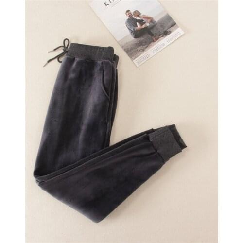 2019 New Autumn Winter High Elastic Waist Thicken Loose Gold velvet Leisure Pants Women Trousers Fashion Tide Harem pants