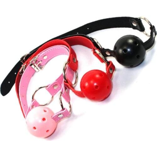 Adult Harness Silicone Sex Slave Ball Open Mouth Gag BDSM Bondage Fetish Mouth Restraint Sex Toy for Woman Exotic Accessories