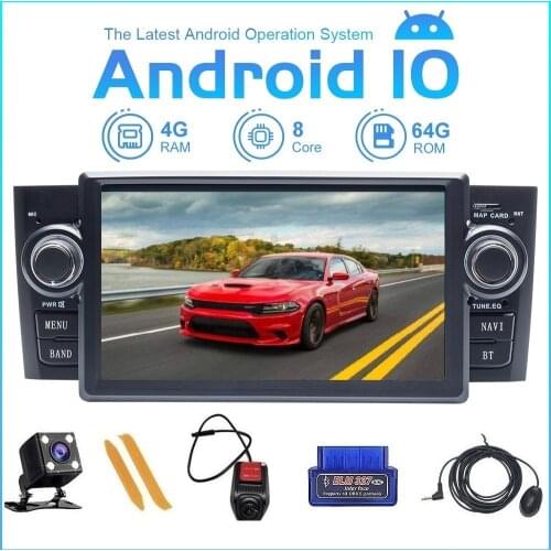 ZLTOOPAI Android 10 For Fiat Grande Punto Linea 2007-2012 Auto Radio Stereo GPS Navigation Car Intelligent Multimedia Player