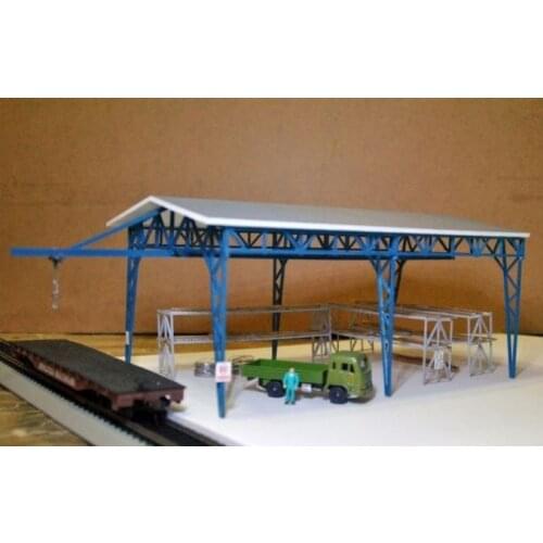 1/87 Model Train ho scale frame warehouse diy kit architectural model material sand table model materials Free Shipping