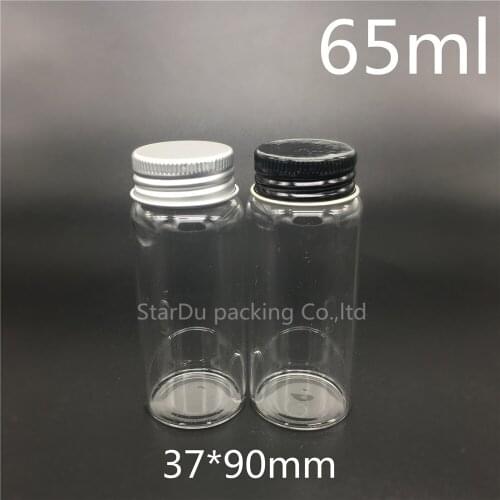 10pcs/lot 37*90mm 65ml screw neck glass bottle for vinegar or alcohol,carft/storage candy,liquid cosmetic bottles