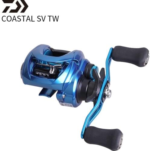 100% Original DAIWA COASTAL SV TW Fishing Reel Baitcast Reel Gear Ratio 7.1:1 8.1:1 Weight 195g Maximum Pull 4.5KG