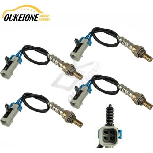 234-4668 4pcs O2 Oxygen Sensor 4 Wires Lambda Upstream Downstream for 2003 2004 2005 GMC Yukon XL 5.3L Front Rear Auto Parts